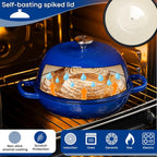 Enamelled Cast Iron Dutch Oven Bread Pot, 5.6 Lite - 26cm (Multiple Colours) by Nuovva