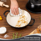 Enamelled Cast Iron Dutch Oven Bread Pot, 5.6 Lite - 26cm (Multiple Colours) by Nuovva