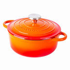 Enamelled Cast Iron Casserole Pot - 20cm - 2L (Multiple Colours)