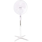 Oscillating 3-Speed Pedestal Fan (16inch) Black/White