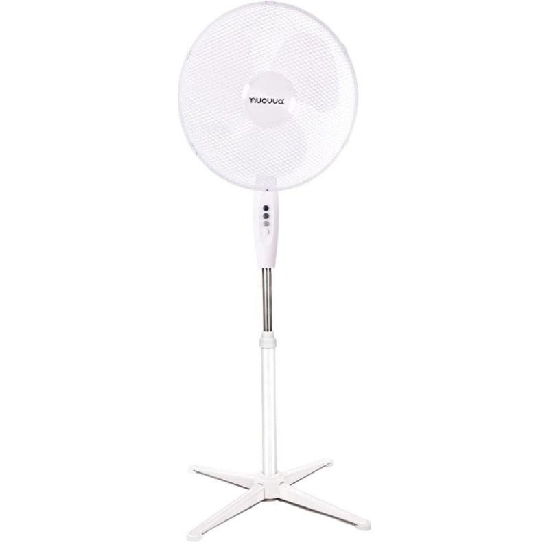 Oscillating 3-Speed Pedestal Fan (16inch) Black/White