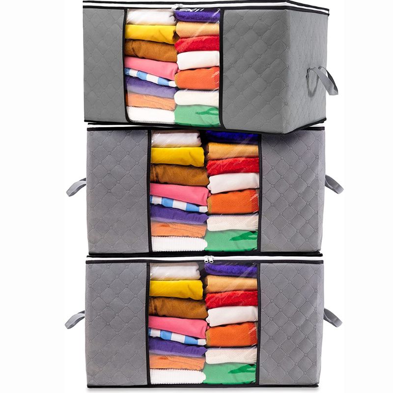 Large Clothes Storage Bag - 90L - Sets of 3 Pcs, 5 Pcs and 8 Pcs, by STACKZY