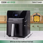 Air Fryer Oven With Preset Functions – 4L, 1200W by Nuovva