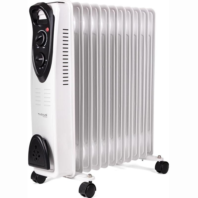 2500W Energy Efficient Electric Heater with 3 Heat Settings - 11 Fin