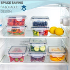 Airtight Food Storage Containers Sets - 20 pieces, by Nuovva