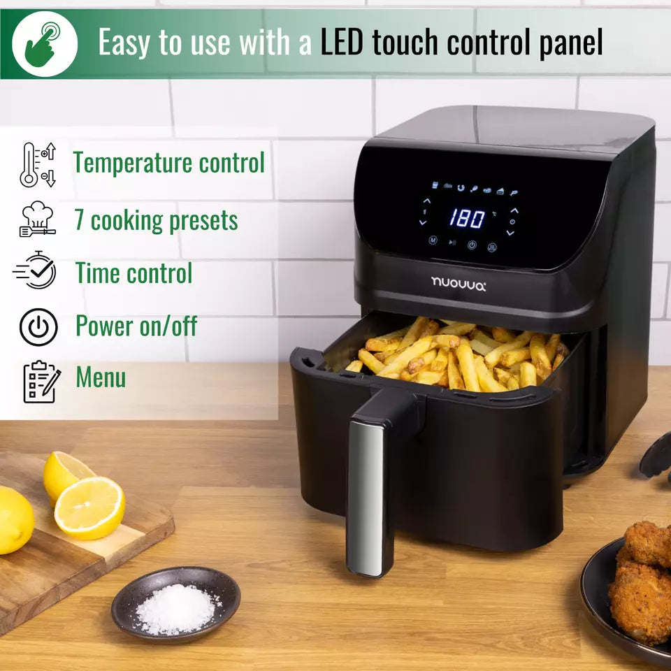 Air Fryer Oven With Preset Functions (Multiple Sizes) 4L 1200W, 6.5L 1500W,  9L 2400W, by Nuovva