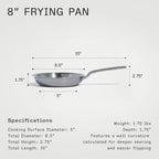 Made In – 5-Ply Stainless Steel Frying Pan (8" / 10" / 12") – Induction Compatible
