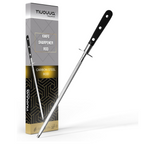 Diamond Steel Kitchen Knife Sharpener Rod 10-Inch, by Nuovva