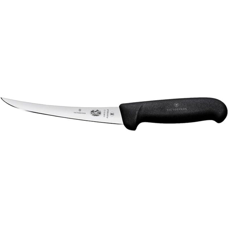 Victorinox Fibrox Flexi Narrow Curved Boning Knife | Black | 12 cm