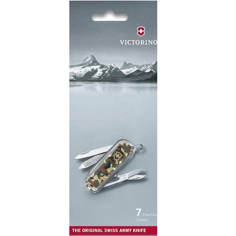 Victorinox Classic SD Swiss Army Pocket Knife | Small | 7 Functions | Camouflage