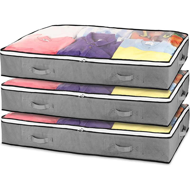 Underbed Storage Bags/Organiser | 75L [Multiple Colours], [3 Pcs, 5Pcs]