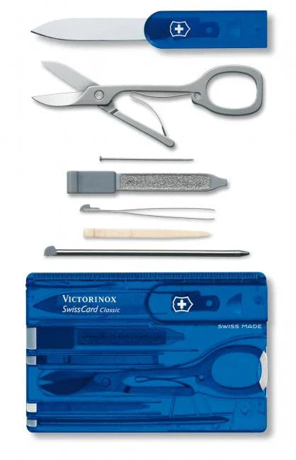 Victorinox Swiss Card Classic by DPC – 10 Tools in One (Multiple Colors)