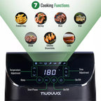 Air Fryer Oven With Preset Functions (Multiple Sizes) 4L 1200W, 6.5L 1500W,  9L 2400W, by Nuovva
